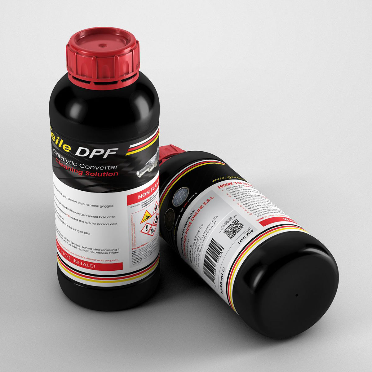 Soluția germană de curățat filtre de particule GerTechTeile DPF 1000 ml | Reducere 30% - Timp limitat!